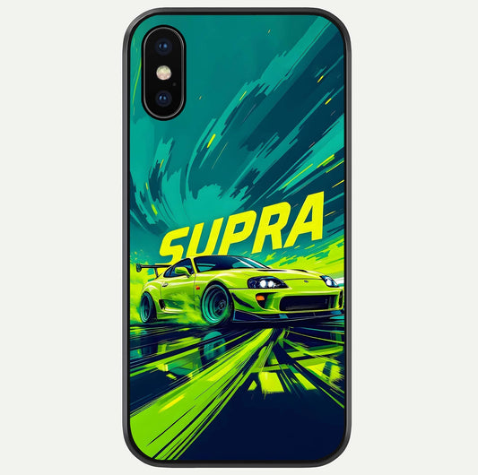 Electric Supra Thunder Glass Case For iPhone X by Custom World