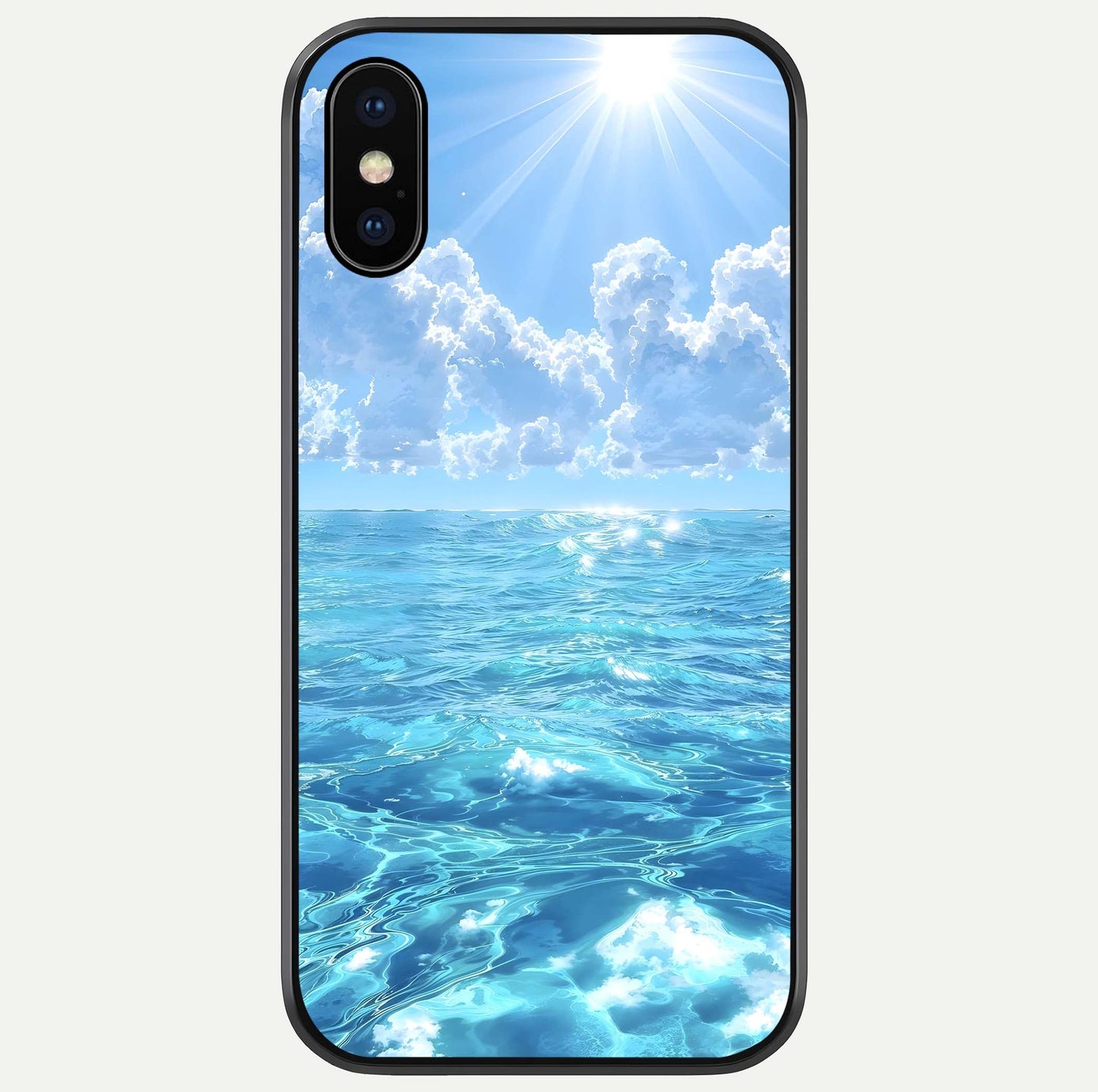 Endless Ocean Horizon Glass Case For iPhone X by Custom World