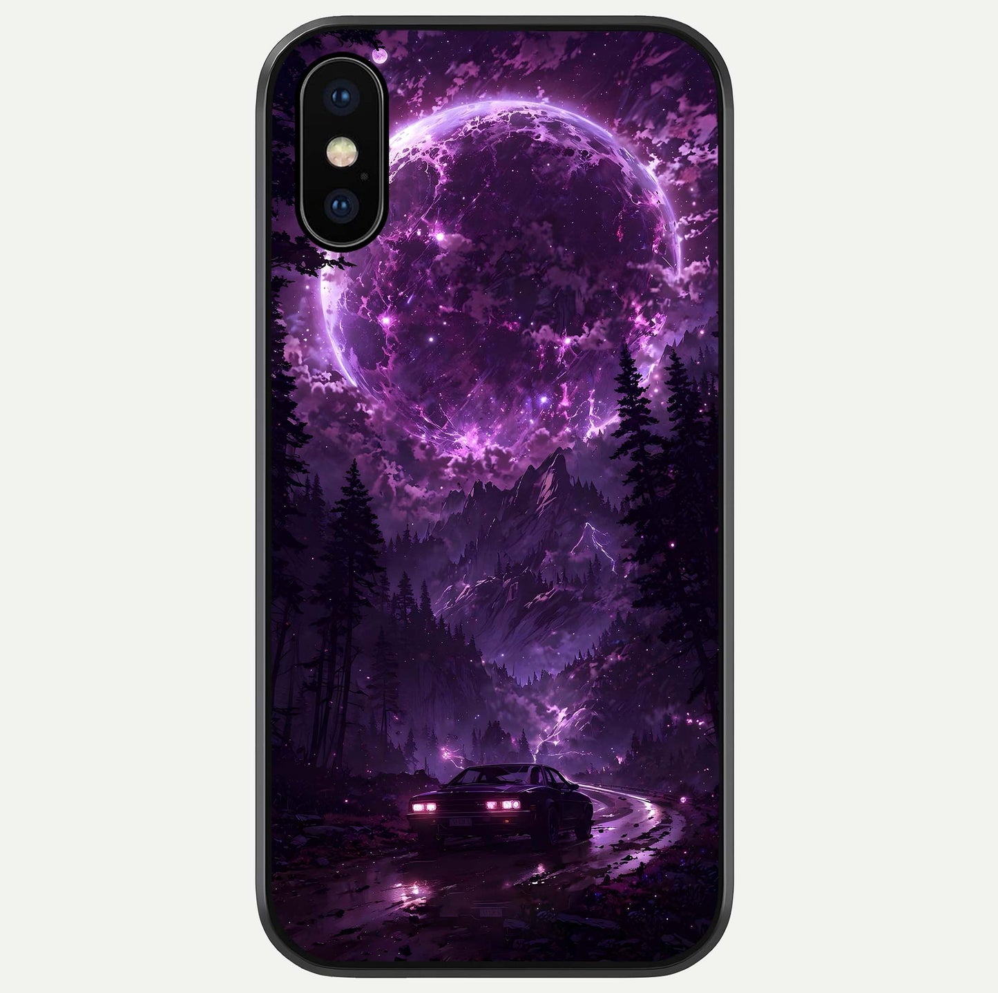 Eternal Cosmic Drive Glass Case For iPhone X by Custom World