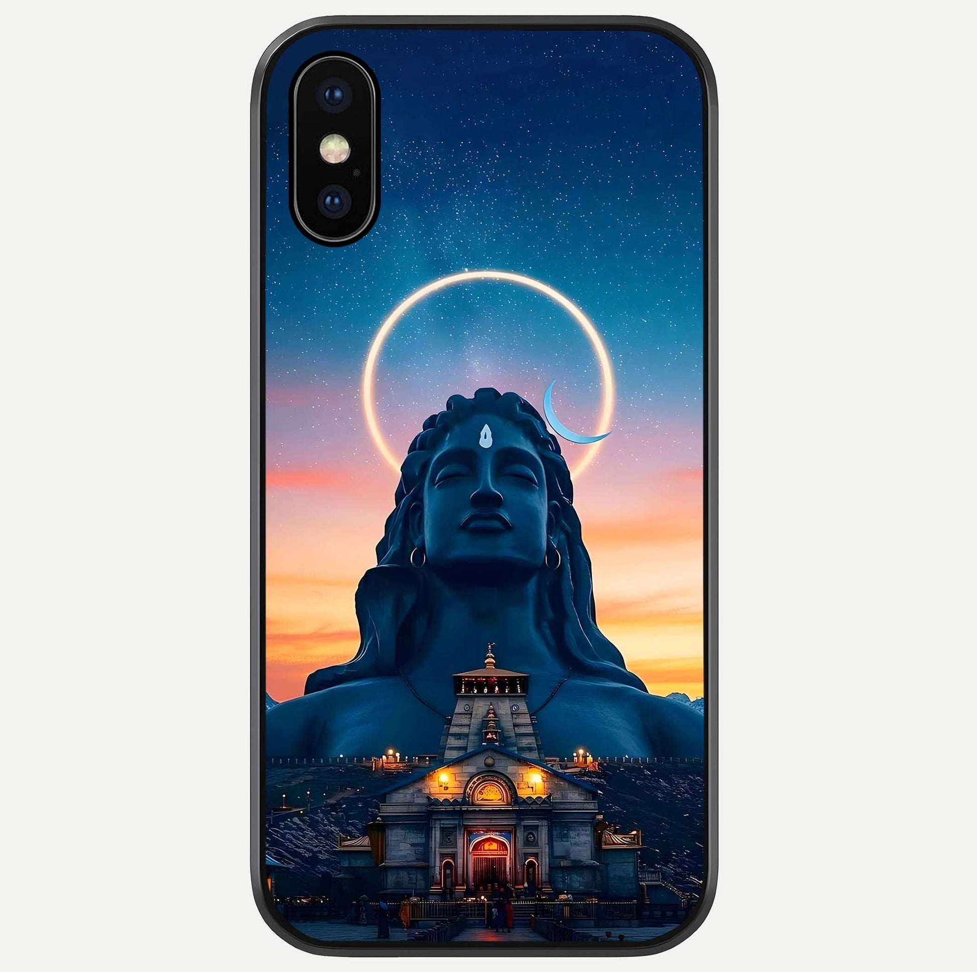 Eternal Shiva Aura Glass Case For iPhone X by Custom World