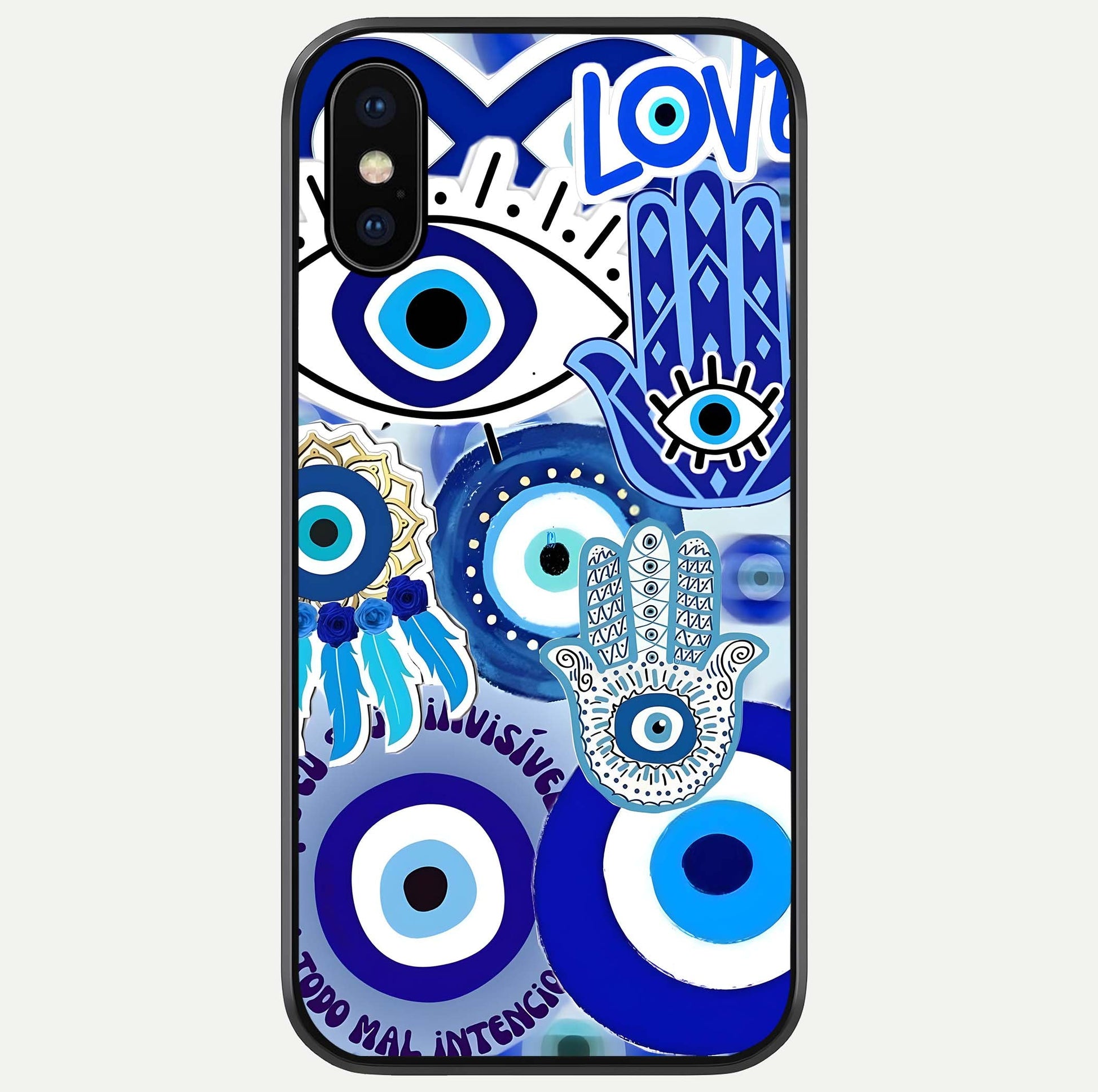 Evil Eyes Dream Glass Case For iPhone X by Custom World
