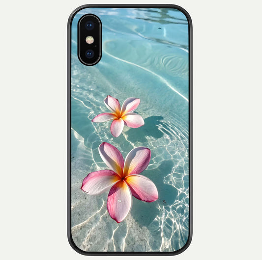 Floating Bloom Bliss Glass Case For iPhone X by Custom World
