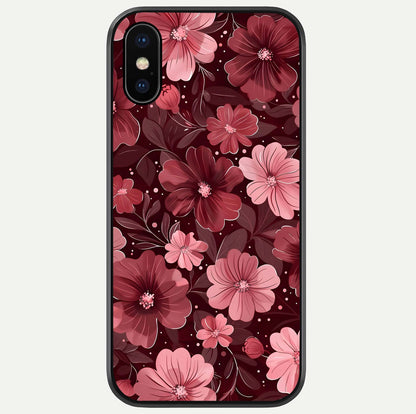 Flower Blush Bloom Glass Case For iPhone X by Custom World
