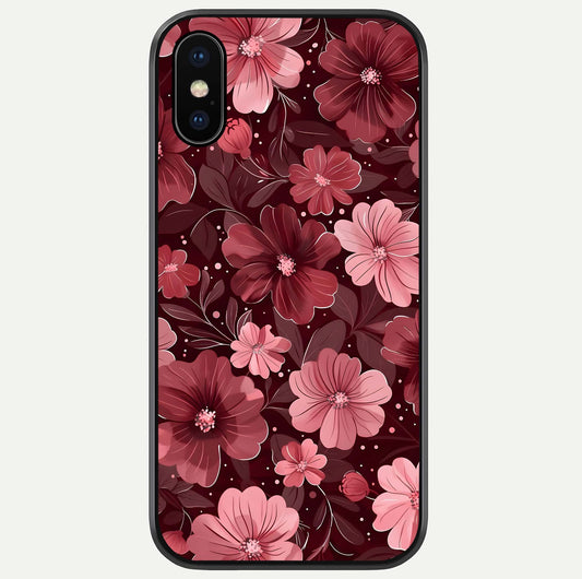 Flower Blush Bloom Glass Case For iPhone X by Custom World