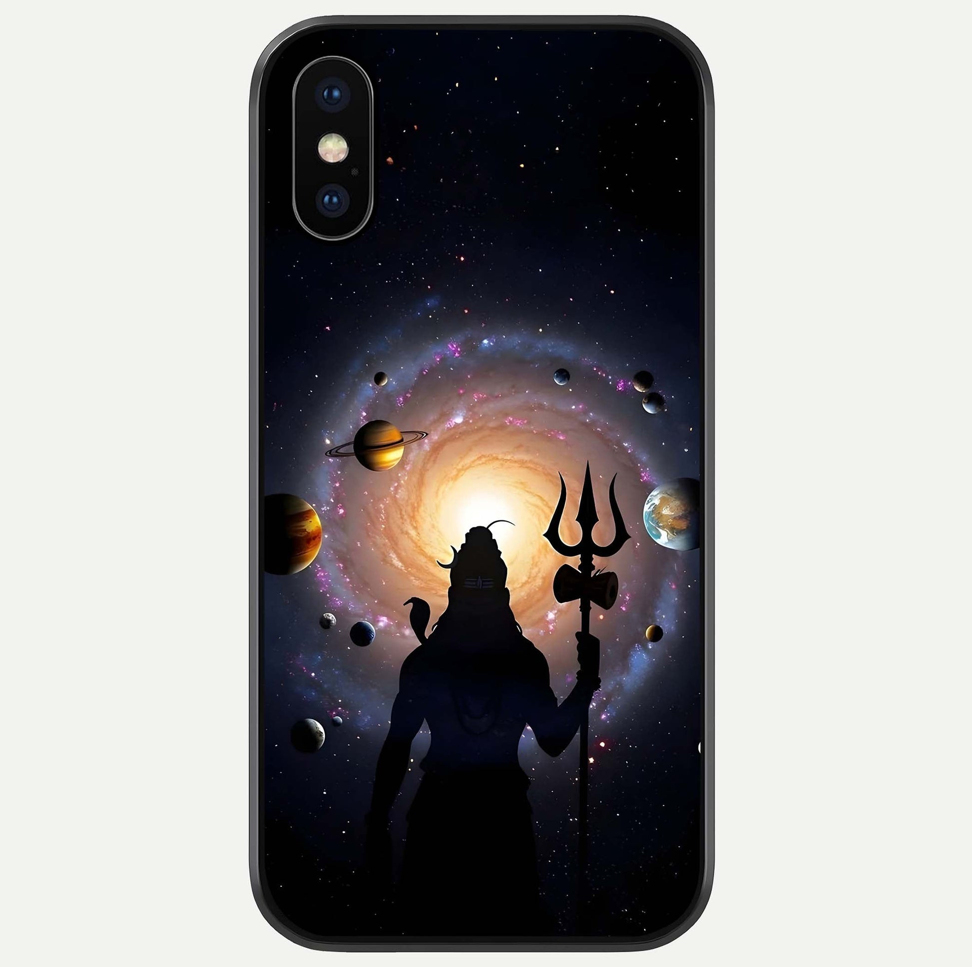 Galactic Shiva Vision Glass Case For iPhone X by Custom World