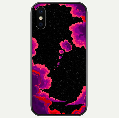 Galaxy Dream Frame Glass Case For iPhone X by Custom World