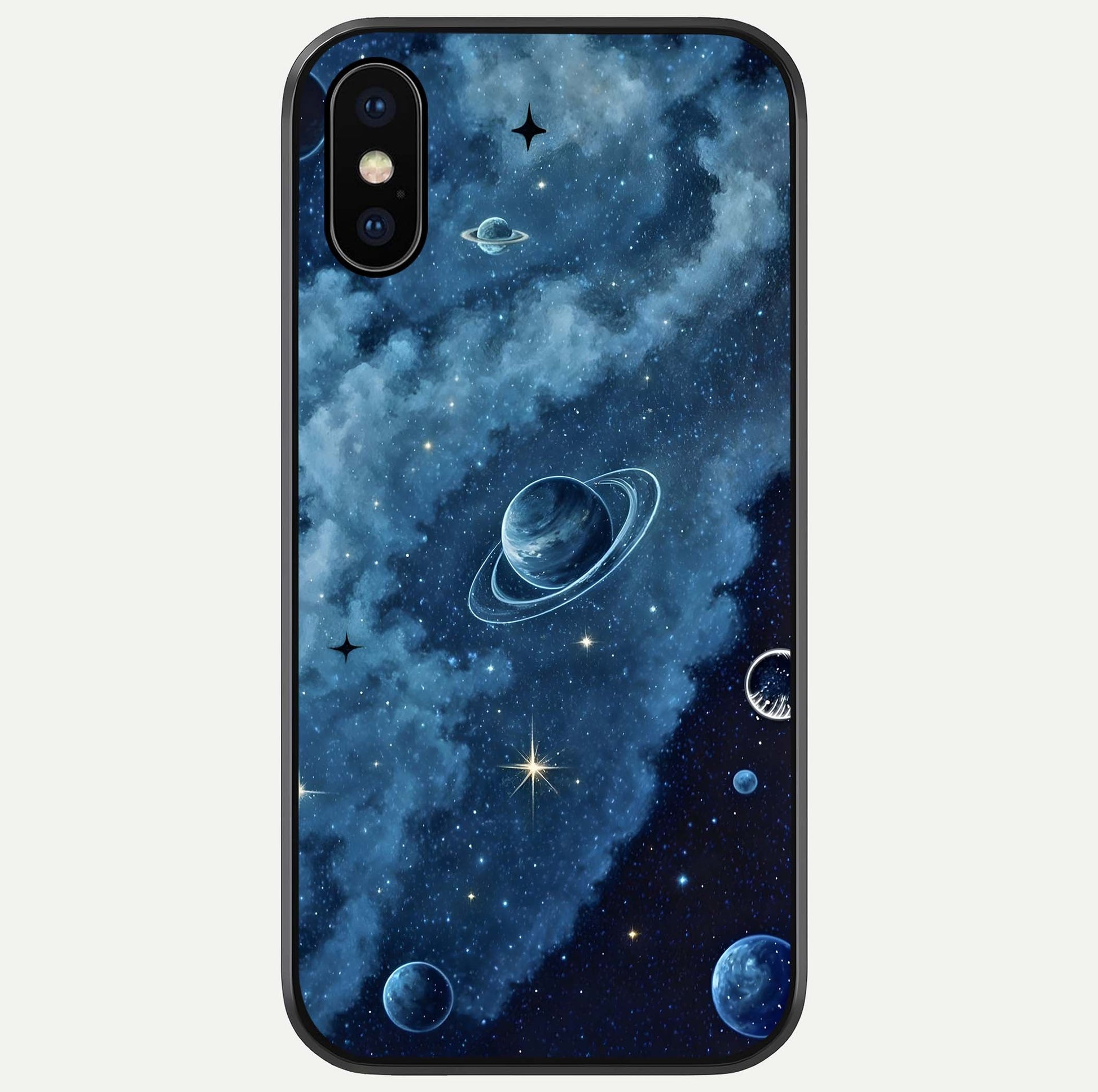 Galaxy Dream Space Glass Case For iPhone X by Custom World