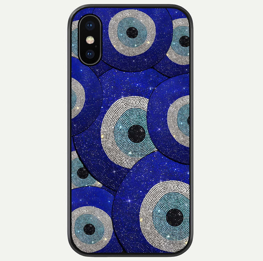 Galaxy Eye Flow Glass Case For iPhone X by Custom World