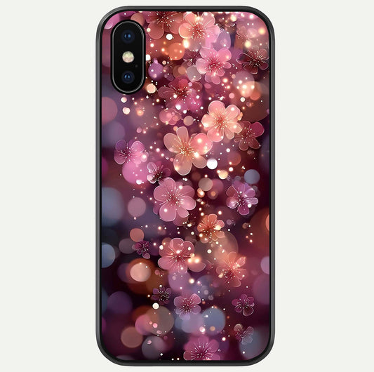 Glowing Petal Bliss Glass Case For iPhone X by Custom World