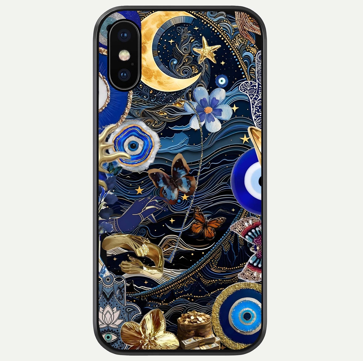 Golden Moon Magic Glass Case For iPhone X by Custom World