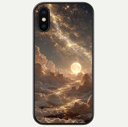 Golden Sky Dream Glass Case For iPhone X by Custom World