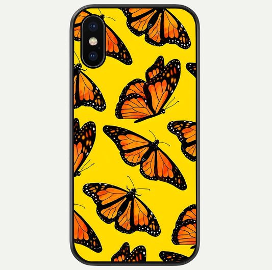 Golden Wing Flight Glass Case For iPhone X by Custom World
