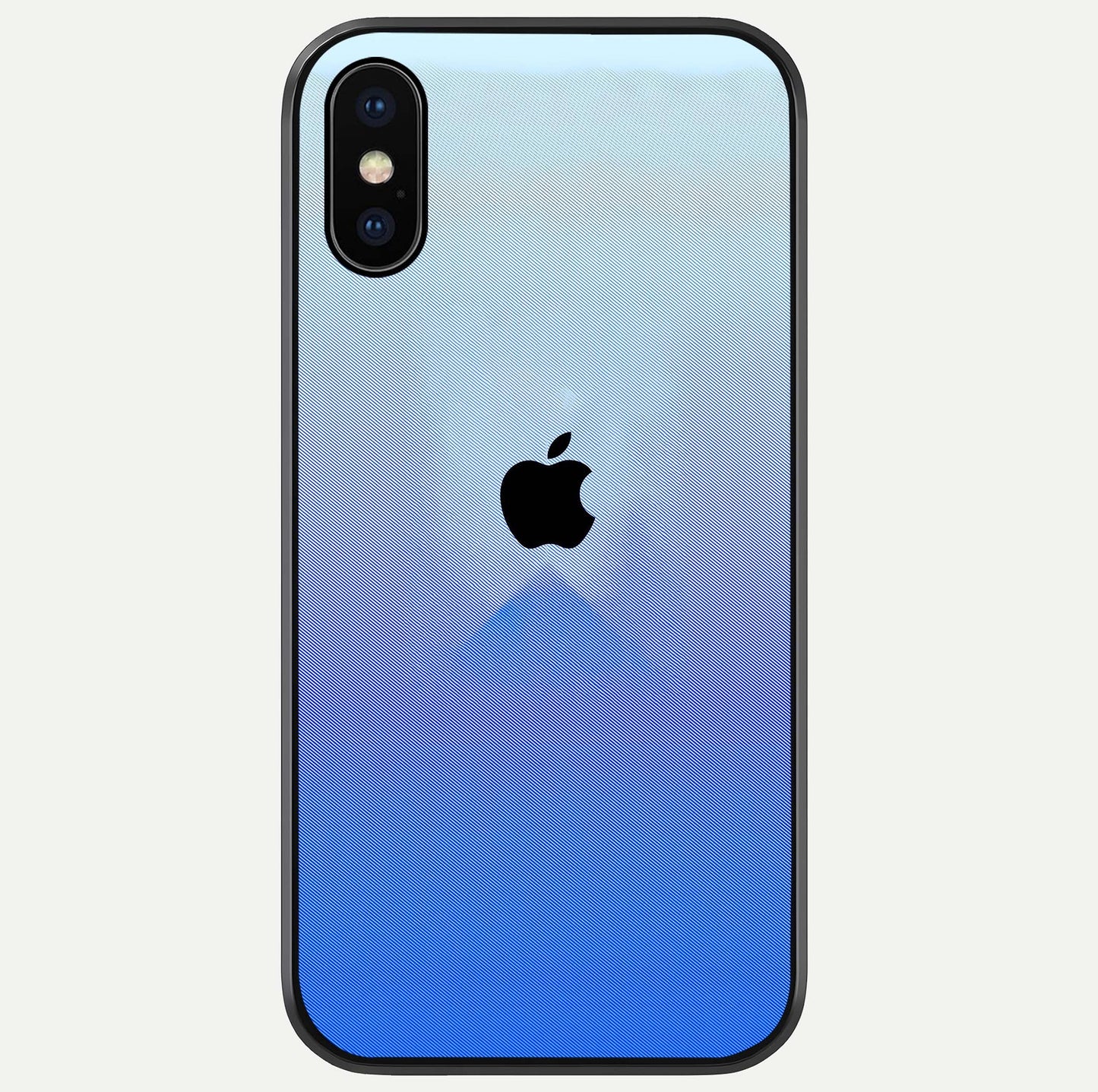 Gradient Apple Vibe Glass Case For iPhone X by Custom World