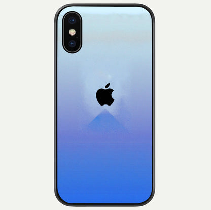 Gradient Apple Vibe Glass Case For iPhone X by Custom World