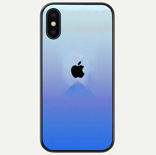 Gradient Apple Vibe Glass Case For iPhone X by Custom World