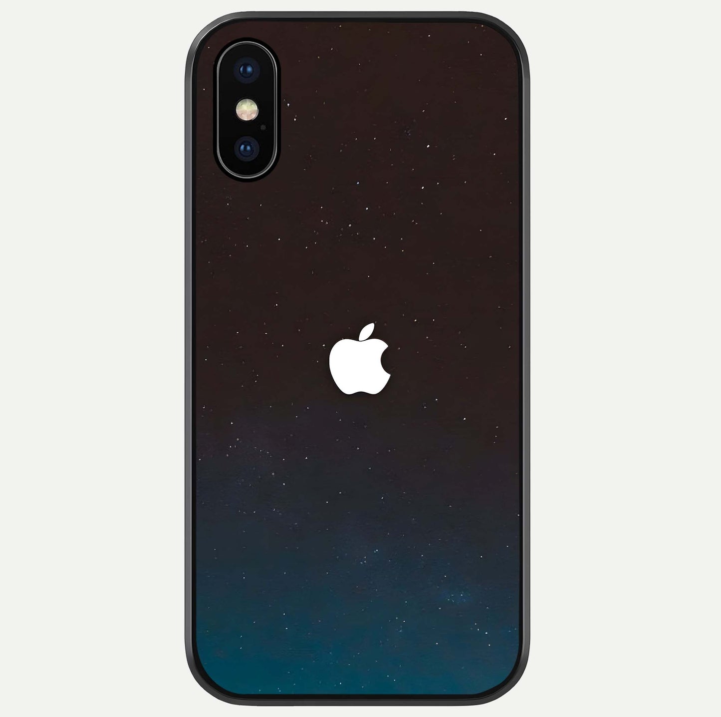 Green Emerald Apple Logo Glass Case For iPhone X by Custom World