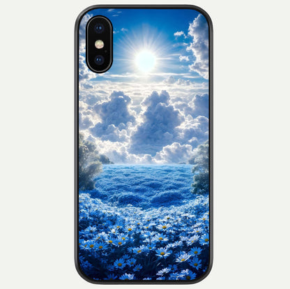 Heavenly Daisy Horizon Glass Case For iPhone X by Custom World