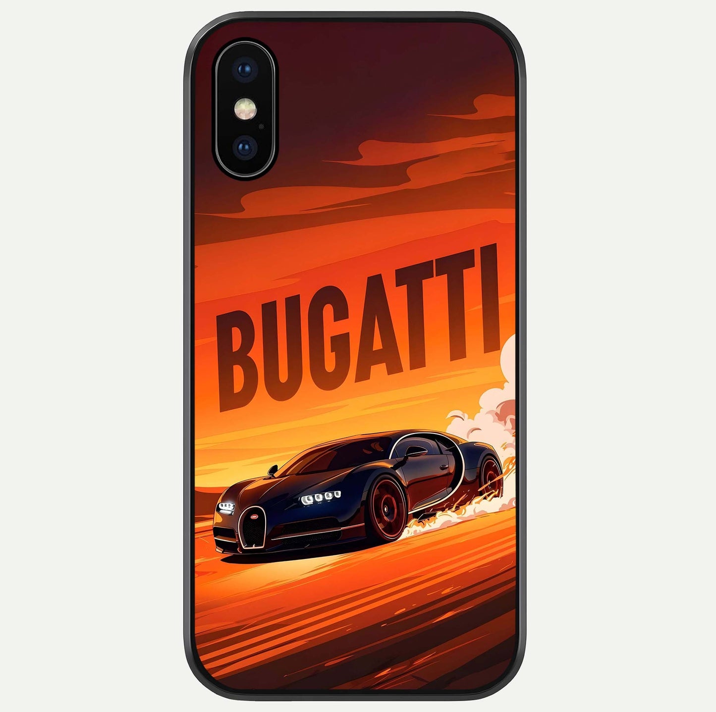 Inferno Bugatti Storm Glass Case For iPhone X by Custom World