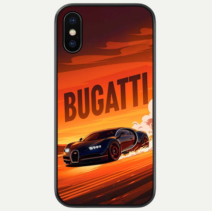 Inferno Bugatti Storm Glass Case For iPhone X by Custom World