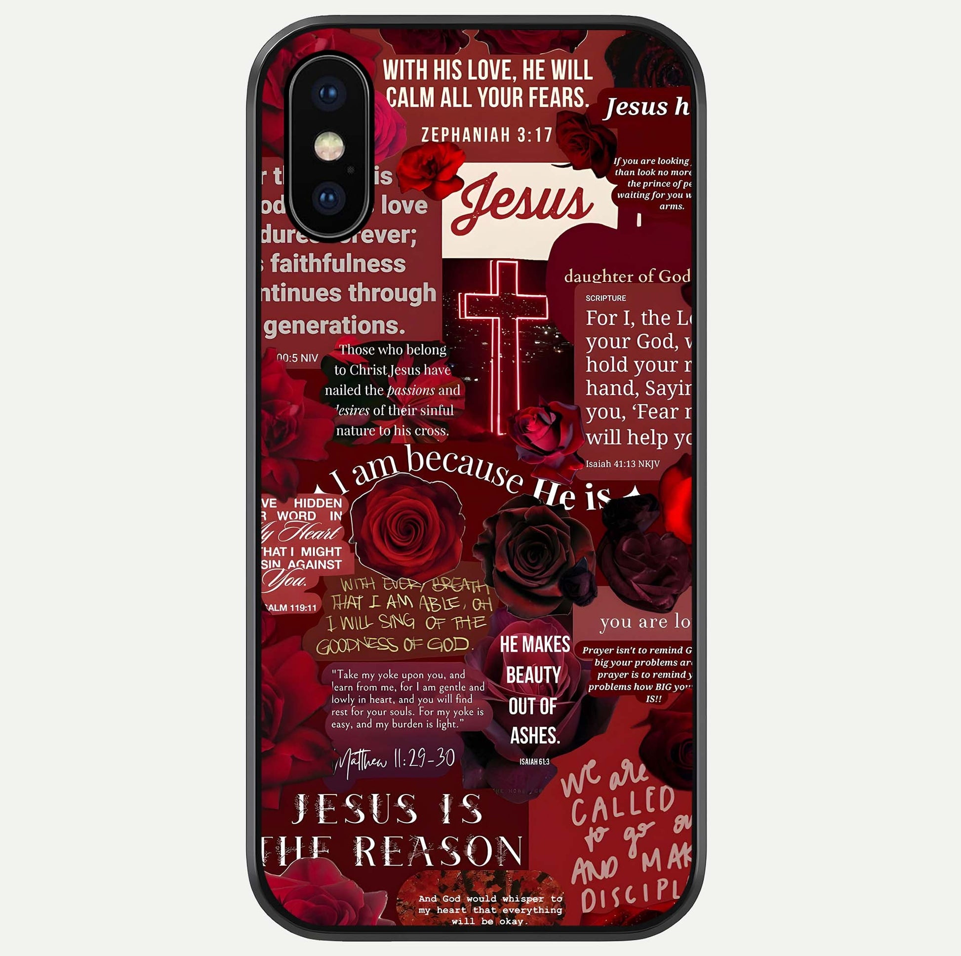 Jesus Love Heals Glass Case For iPhone X by Custom World