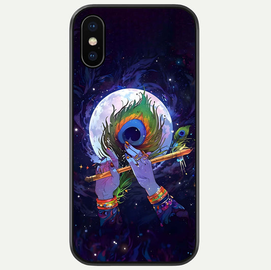 Krishna Hands Art Glass Case For iPhone X by Custom World