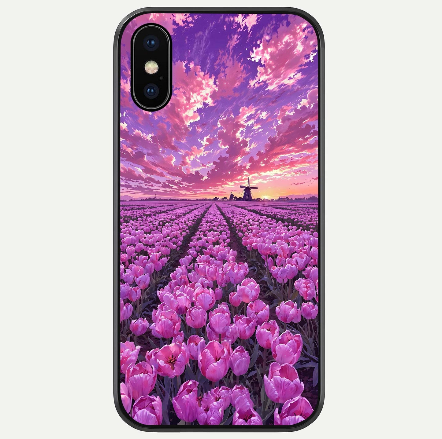 Lavender Dream Skies Glass Case For iPhone X by Custom World