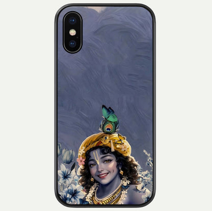 Lord Krishna Glass Case For iPhone X by Custom World
