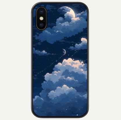 Moon Dream Haze Glass Case For iPhone X by Custom World