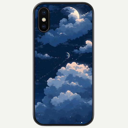 Moon Dream Haze Glass Case For iPhone X by Custom World