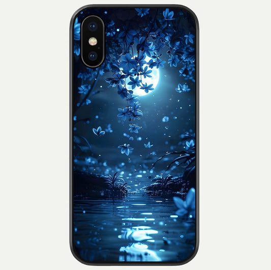 Moonlight Petal Dream Glass Case For iPhone X by Custom World