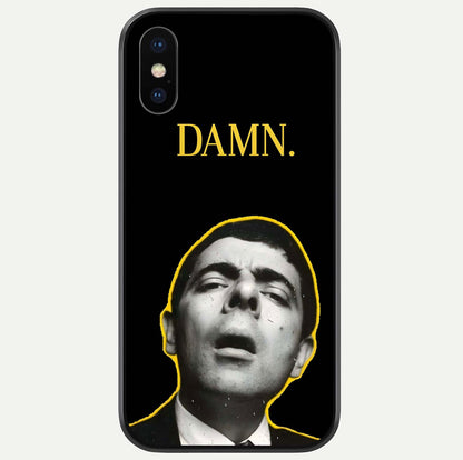 Mr Bean Damn Glass Case For iPhone X by Custom World