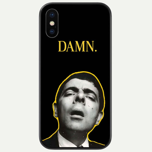 Mr Bean Damn Glass Case For iPhone X by Custom World