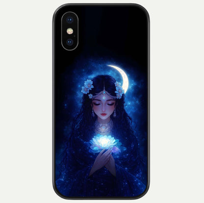 Mystic Moon Queen Glass Case For iPhone X by Custom World