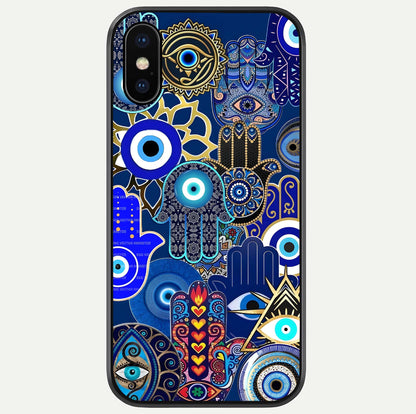 Mystic Palm Guard Glass Case For iPhone X by Custom World