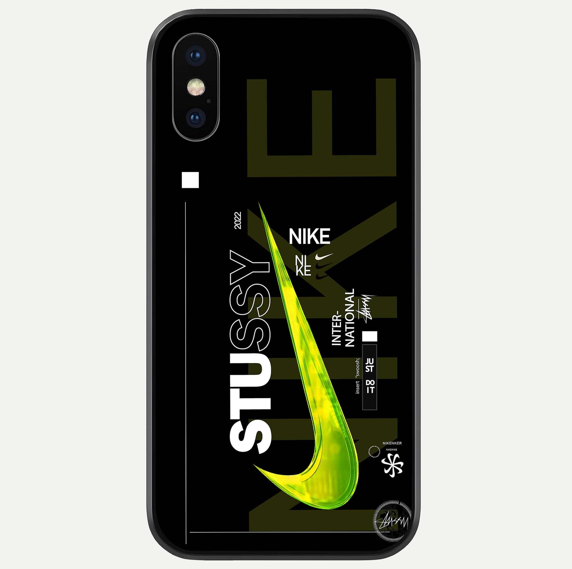 Neon Street Edition Glass Case For iPhone X by Custom World