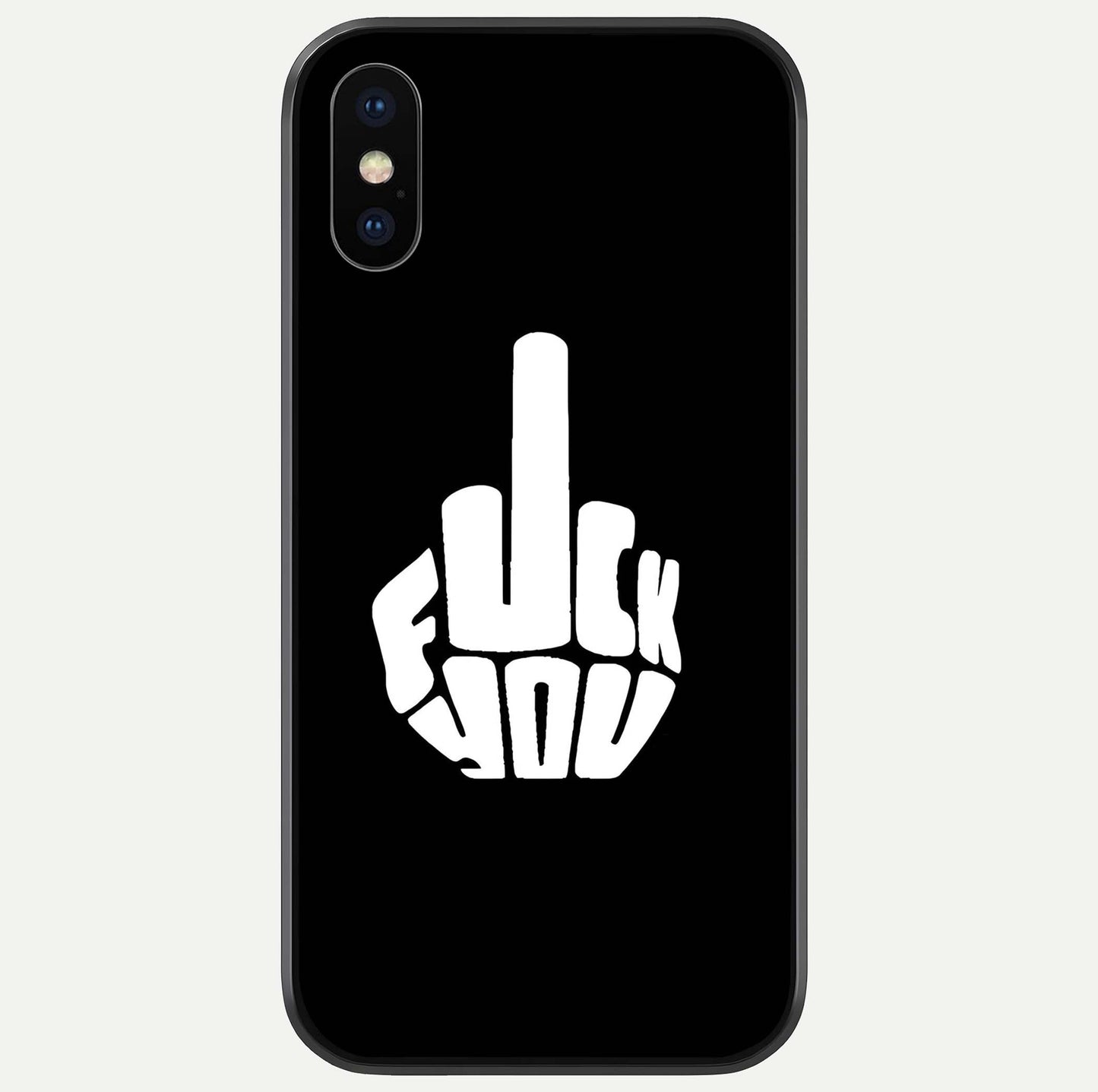 Rebel Mode On Glass Case For iPhone X by Custom World