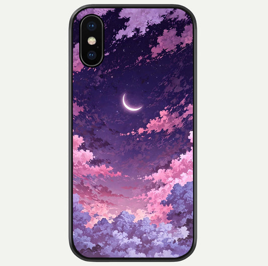 Sky Drift Clouds Glass Case For iPhone X by Custom World