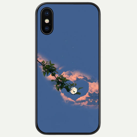 Sky Under Tree Glass Case For iPhone X by Custom World