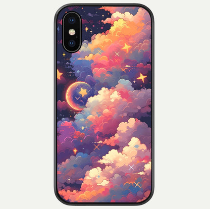 Starlit Dream Clouds Glass Case For iPhone X by Custom World