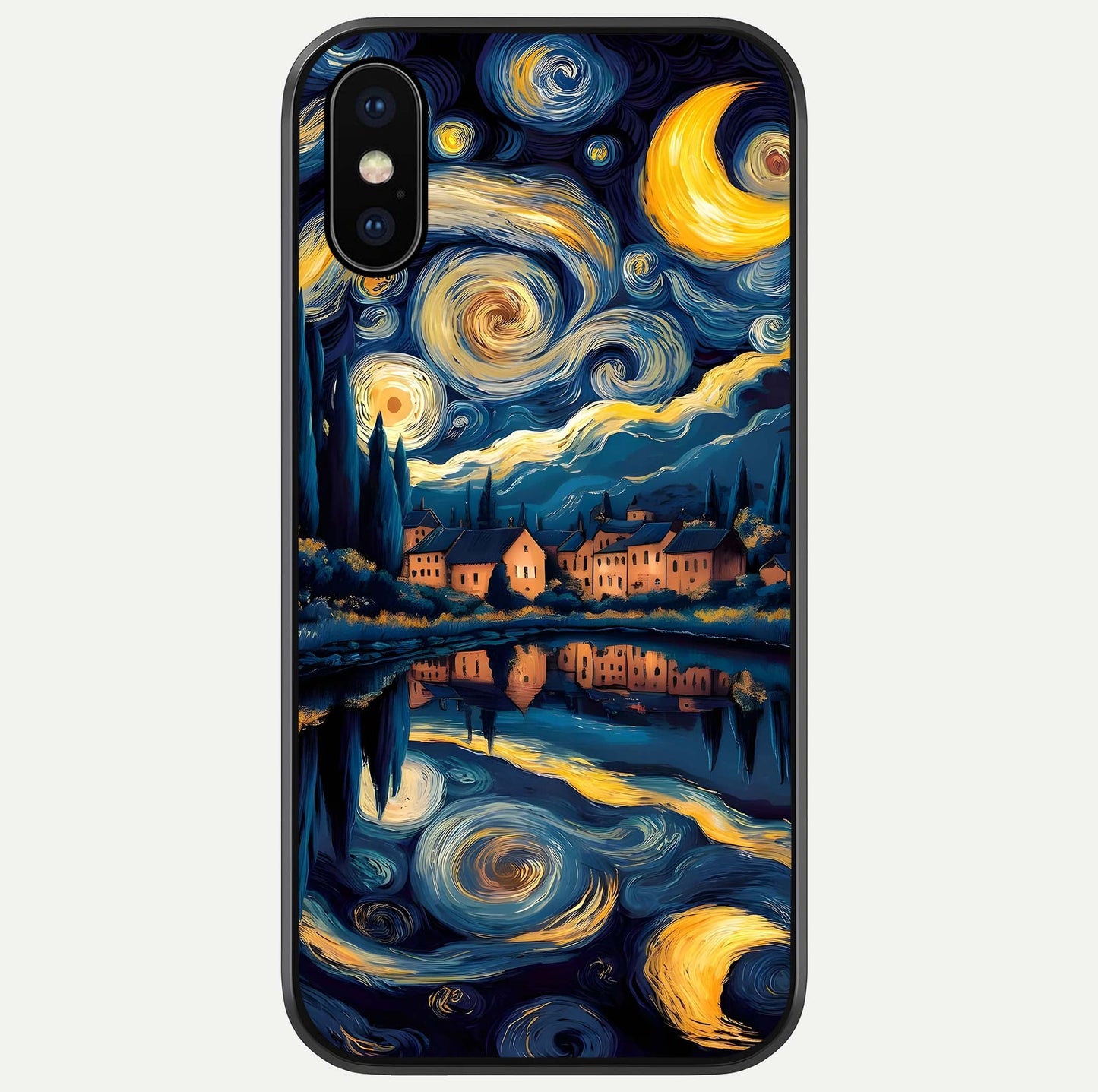 Starry Sky Serenity Glass Case For iPhone X by Custom World