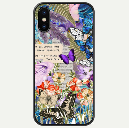 Storm Path Bloom Glass Case For iPhone X by Custom World