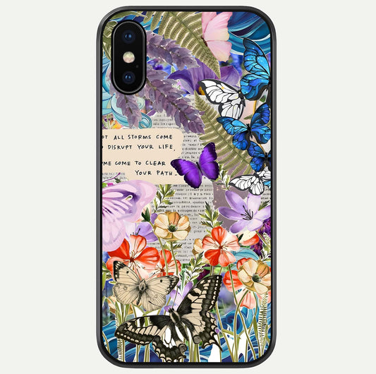 Storm Path Bloom Glass Case For iPhone X by Custom World