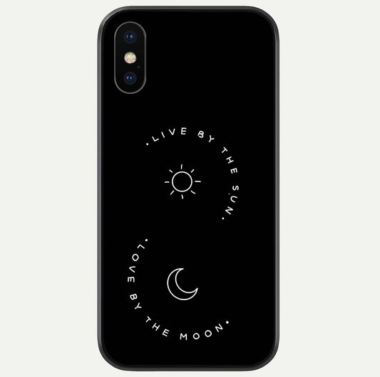 Sun Moon Balance Glass Case For iPhone X by Custom World