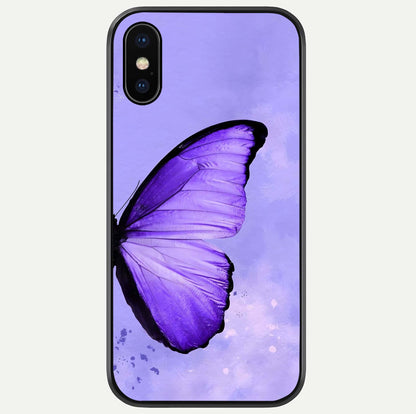 Violet Dream Wing Glass Case For iPhone X by Custom World