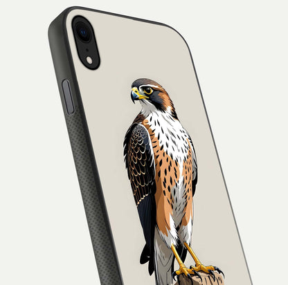 Clever Eagle Glass Case for iPhone X close-up highlighting eagle detail and HD reflection