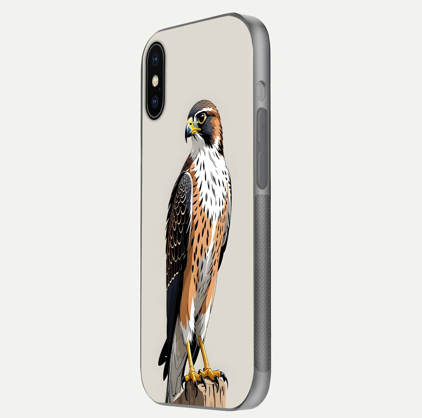 Clever Eagle Glass Case for iPhone X side-angle photo capturing edge polish and shine reflection