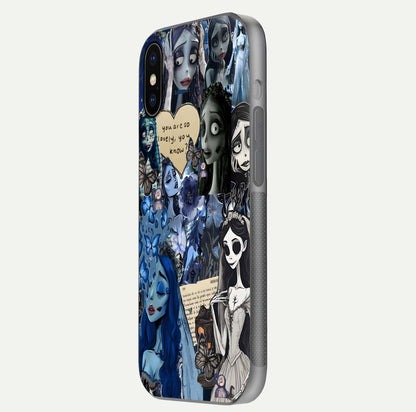 Corpse Bride Posters Glass Case for iPhone X side-angle image capturing gloss reflection and smooth edge