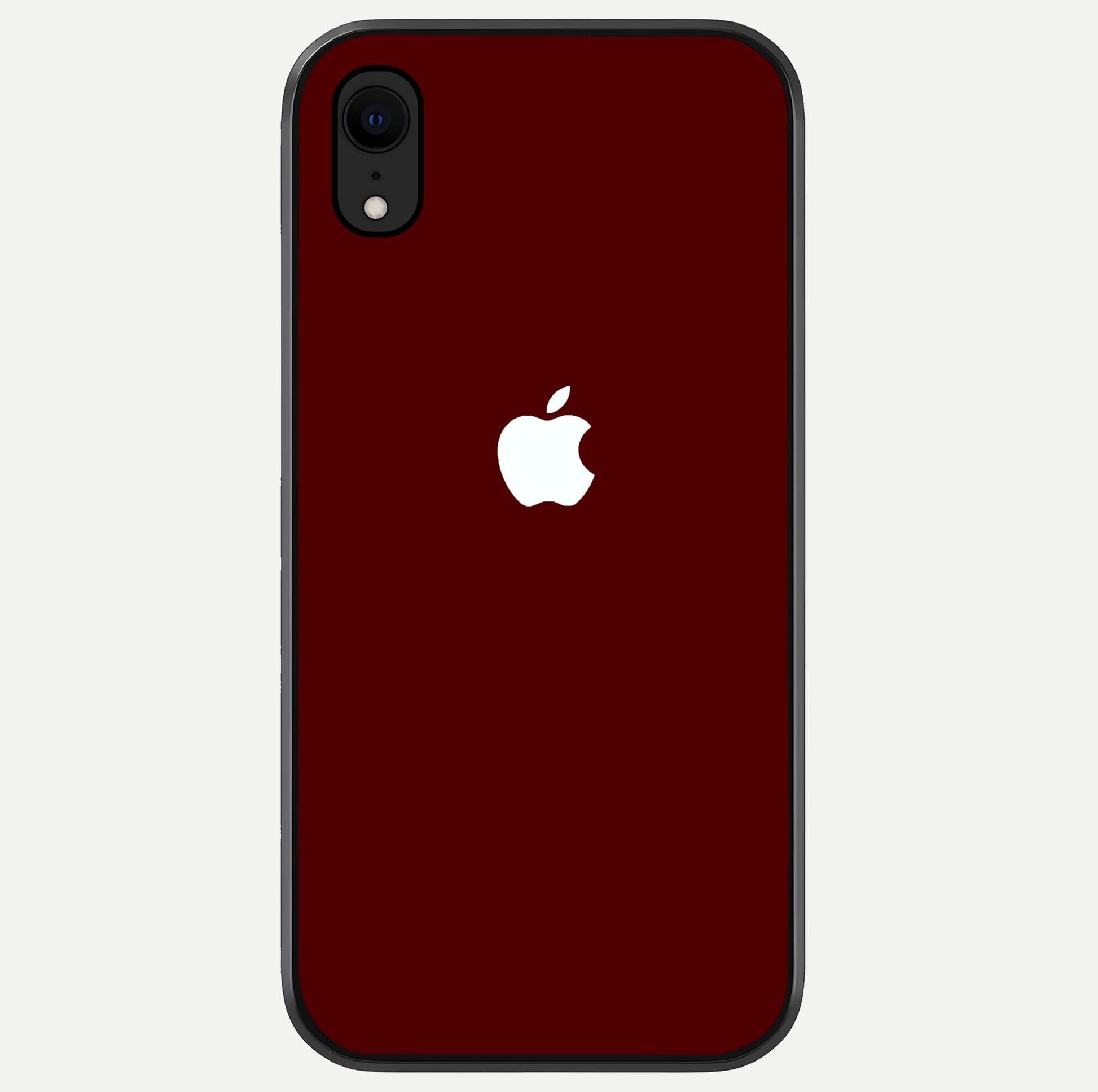 Apple Crimson Core Glass Case For iPhone Xr by Custom World