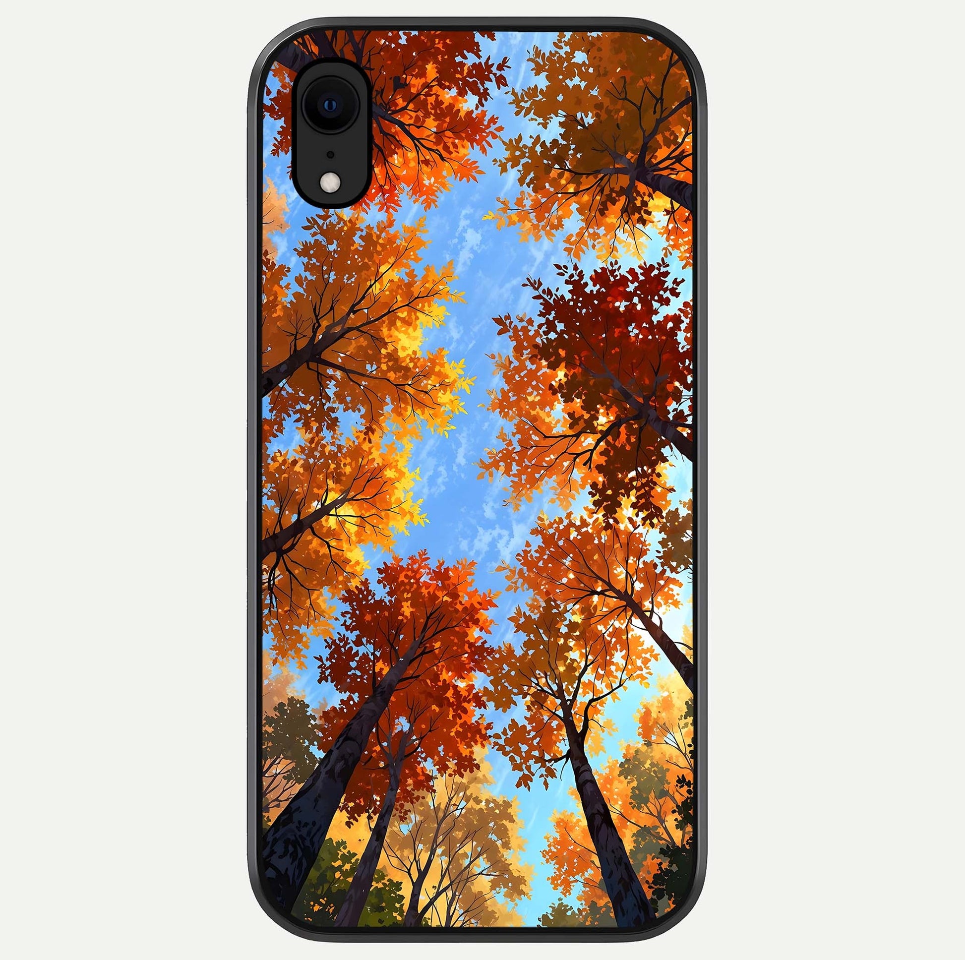 Autumn Sky Rise Glass Case For iPhone Xr by Custom World