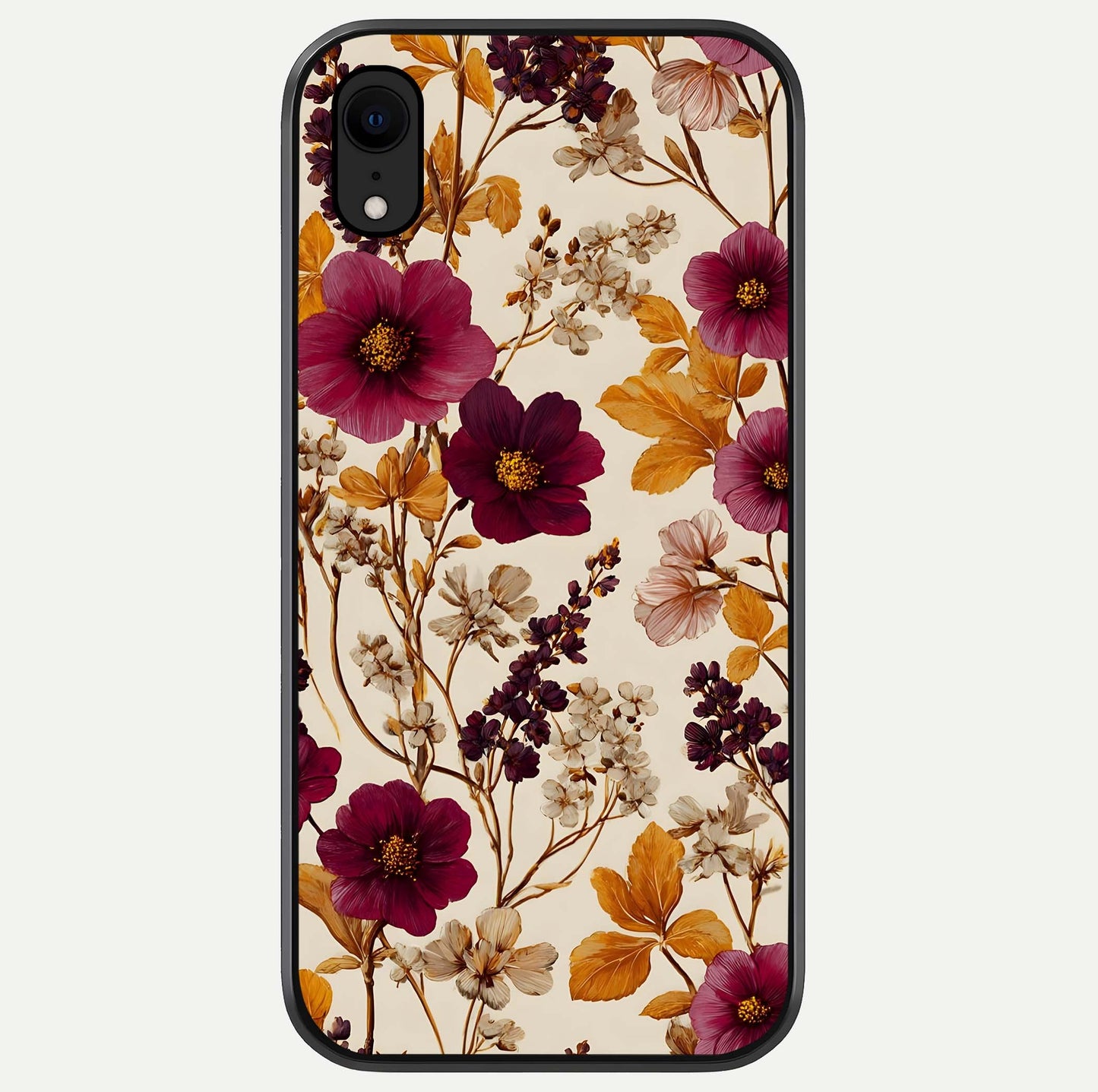 Autumn Wine Bloom Glass Case For iPhone 16 Pro by Custom World